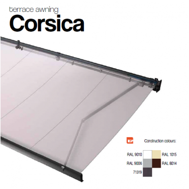 Cassette type awning system CORSICA