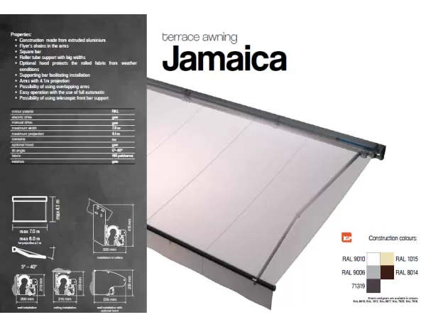Τέντα μπάρας JAMAICA
